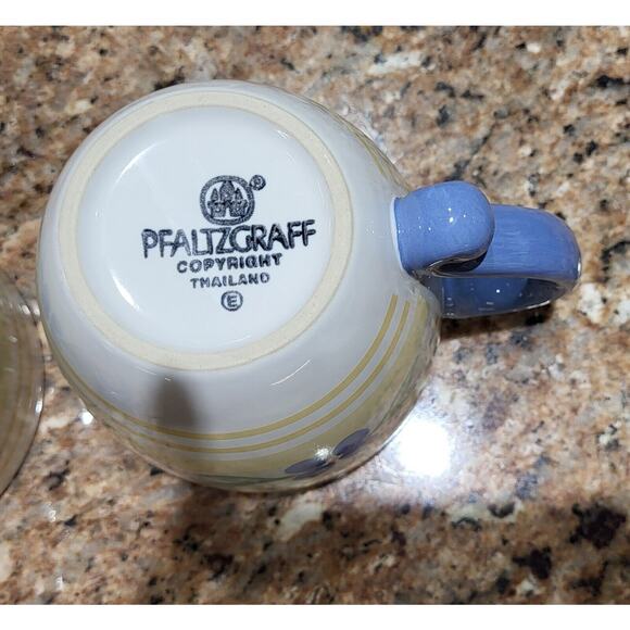 Pfaltzgraff Summer Breeze 16 oz. Stoneware Coffee Tea Mugs/Cups Set of 4 - Picture 13 of 14